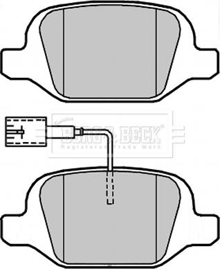 Borg & Beck BBP2312 - Тормозные колодки, дисковые, комплект autospares.lv