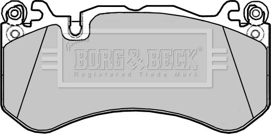 Borg & Beck BBP2385 - Тормозные колодки, дисковые, комплект autospares.lv