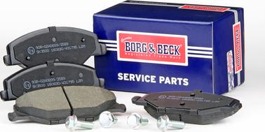 Borg & Beck BBP2380 - Тормозные колодки, дисковые, комплект autospares.lv