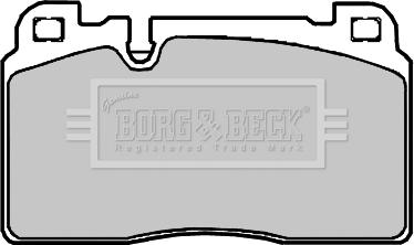 Borg & Beck BBP2382 - Тормозные колодки, дисковые, комплект autospares.lv