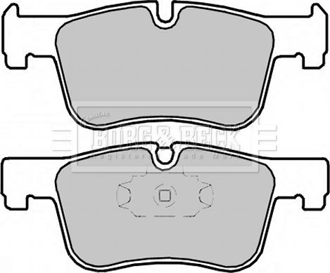 Borg & Beck BBP2334 - Тормозные колодки, дисковые, комплект autospares.lv