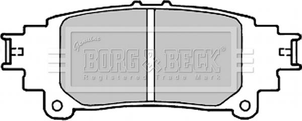 Borg & Beck BBP2336 - Тормозные колодки, дисковые, комплект autospares.lv