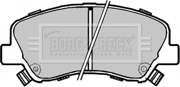 Borg & Beck BBP2330 - Тормозные колодки, дисковые, комплект autospares.lv