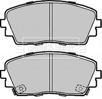 Borg & Beck BBP2332 - Тормозные колодки, дисковые, комплект autospares.lv