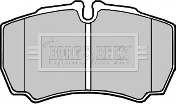 Borg & Beck BBP2337 - Тормозные колодки, дисковые, комплект autospares.lv