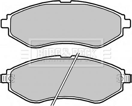 Borg & Beck BBP2324 - Тормозные колодки, дисковые, комплект autospares.lv