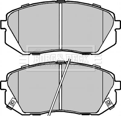 Borg & Beck BBP2320 - Тормозные колодки, дисковые, комплект autospares.lv