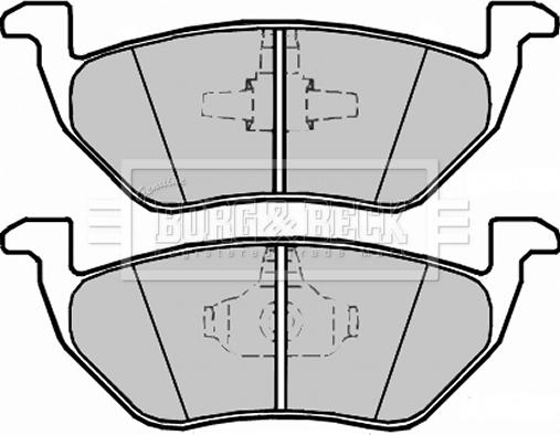 Borg & Beck BBP2328 - Тормозные колодки, дисковые, комплект autospares.lv