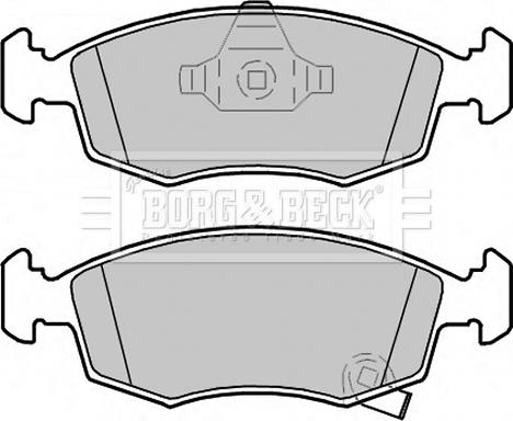 Borg & Beck BBP2322 - Тормозные колодки, дисковые, комплект autospares.lv