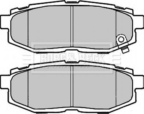 Borg & Beck BBP2372 - Тормозные колодки, дисковые, комплект autospares.lv