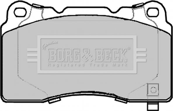 Borg & Beck BBP2290 - Тормозные колодки, дисковые, комплект autospares.lv