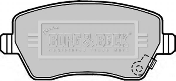 Borg & Beck BBP2297 - Тормозные колодки, дисковые, комплект autospares.lv