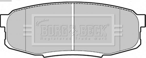 Borg & Beck BBP2244 - Тормозные колодки, дисковые, комплект autospares.lv