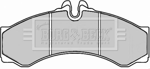 Borg & Beck BBP2247 - Тормозные колодки, дисковые, комплект autospares.lv