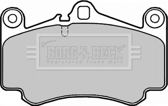 Borg & Beck BBP2255 - Тормозные колодки, дисковые, комплект autospares.lv