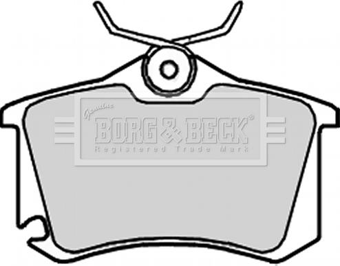 Borg & Beck BBP2251 - Тормозные колодки, дисковые, комплект autospares.lv