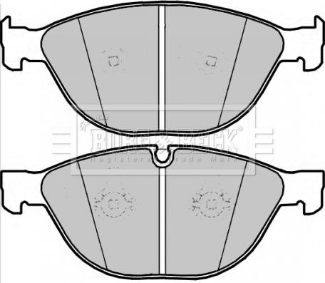 GMC 2432801 - Тормозные колодки, дисковые, комплект autospares.lv