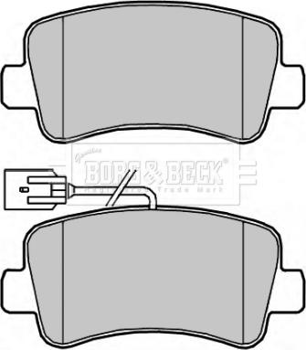 Borg & Beck BBP2267 - Тормозные колодки, дисковые, комплект autospares.lv