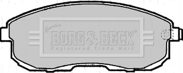 Borg & Beck BBP2206 - Тормозные колодки, дисковые, комплект autospares.lv