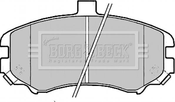 Borg & Beck BBP2203 - Тормозные колодки, дисковые, комплект autospares.lv