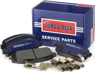 Borg & Beck BBP2214 - Тормозные колодки, дисковые, комплект autospares.lv