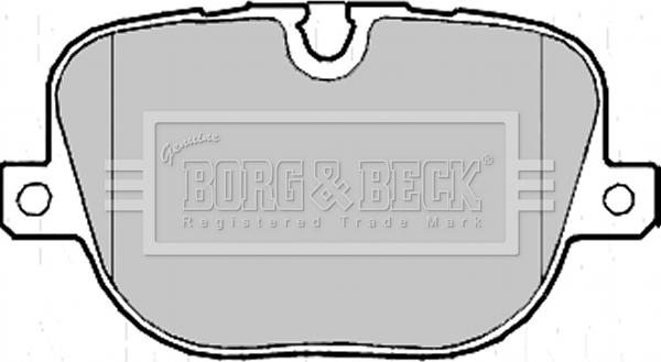 Borg & Beck BBP2215 - Тормозные колодки, дисковые, комплект autospares.lv