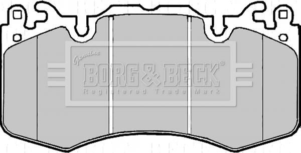 Borg & Beck BBP2216 - Тормозные колодки, дисковые, комплект autospares.lv