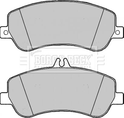 Borg & Beck BBP2210 - Тормозные колодки, дисковые, комплект autospares.lv