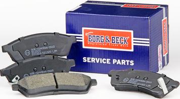 Borg & Beck BBP2211 - Тормозные колодки, дисковые, комплект autospares.lv