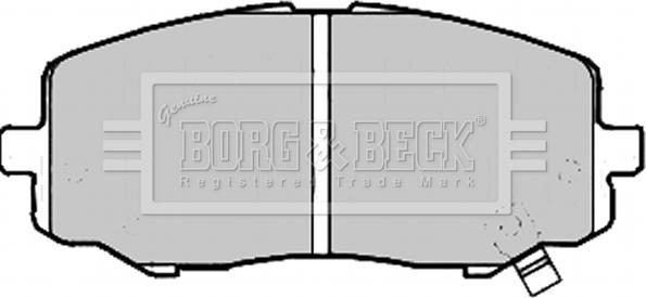 Borg & Beck BBP2213 - Тормозные колодки, дисковые, комплект autospares.lv