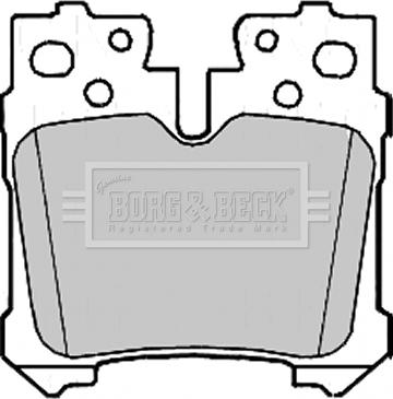 Borg & Beck BBP2212 - Тормозные колодки, дисковые, комплект autospares.lv