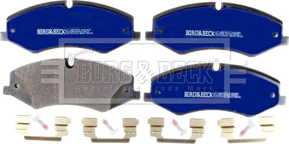 Borg & Beck BBP2217 - Тормозные колодки, дисковые, комплект autospares.lv