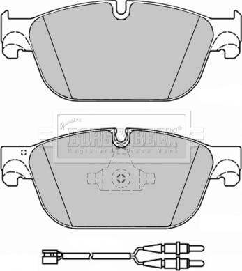 Borg & Beck BBP2284 - Тормозные колодки, дисковые, комплект autospares.lv