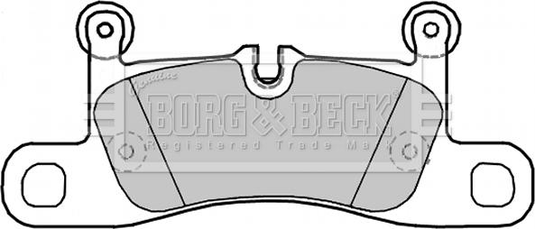 Borg & Beck BBP2280 - Тормозные колодки, дисковые, комплект autospares.lv
