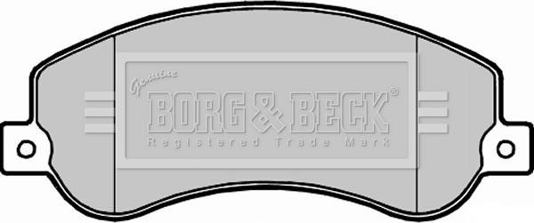 Borg & Beck BBP2281 - Тормозные колодки, дисковые, комплект autospares.lv