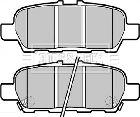 Borg & Beck BBP2283 - Тормозные колодки, дисковые, комплект autospares.lv