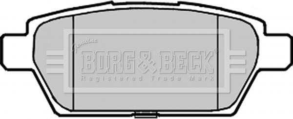 Borg & Beck BBP2239 - Тормозные колодки, дисковые, комплект autospares.lv