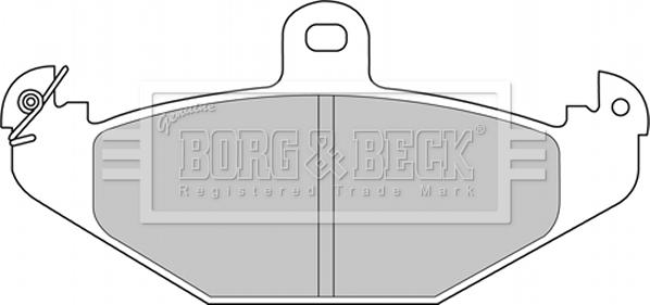 Borg & Beck BBP2234 - Тормозные колодки, дисковые, комплект autospares.lv