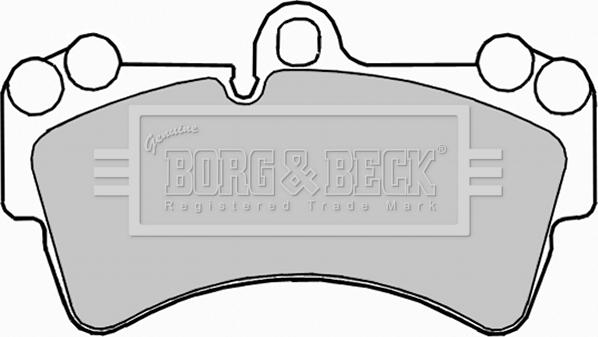 Borg & Beck BBP2236 - Тормозные колодки, дисковые, комплект autospares.lv