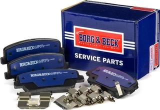 Borg & Beck BBP2238 - Тормозные колодки, дисковые, комплект autospares.lv