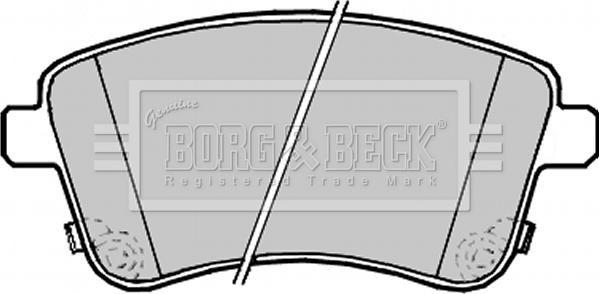 Borg & Beck BBP2233 - Тормозные колодки, дисковые, комплект autospares.lv