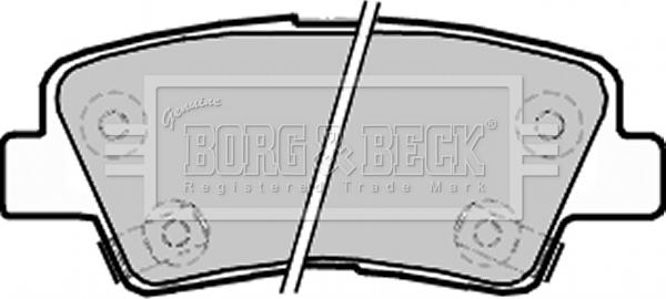 Borg & Beck BBP2220 - Тормозные колодки, дисковые, комплект autospares.lv