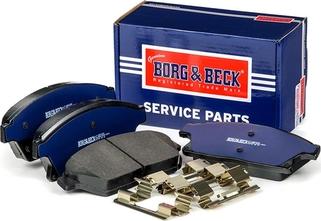 Borg & Beck BBP2228 - Тормозные колодки, дисковые, комплект autospares.lv