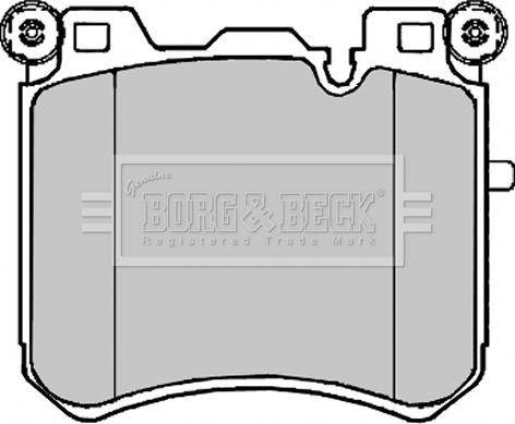 Borg & Beck BBP2223 - Тормозные колодки, дисковые, комплект autospares.lv