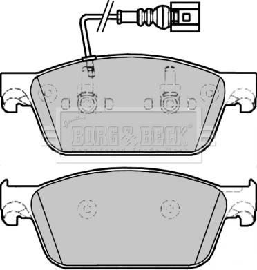 Borg & Beck BBP2275 - Тормозные колодки, дисковые, комплект autospares.lv