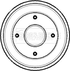 Borg & Beck BBR7099 - Тормозной барабан autospares.lv