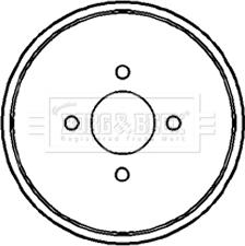 Borg & Beck BBR7089 - Тормозной барабан autospares.lv