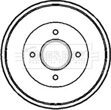 Borg & Beck BBR7081 - Тормозной барабан autospares.lv