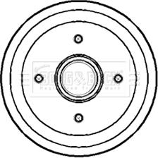 Borg & Beck BBR7149 - Тормозной барабан autospares.lv