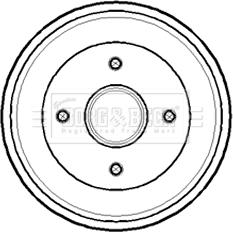 Borg & Beck BBR7141 - Тормозной барабан autospares.lv